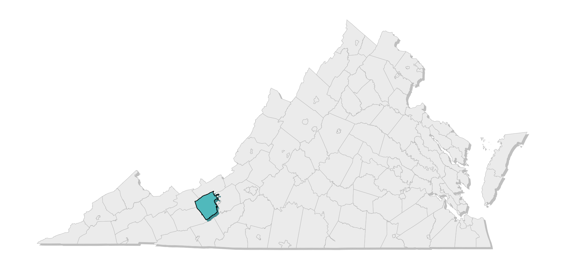 map location of county