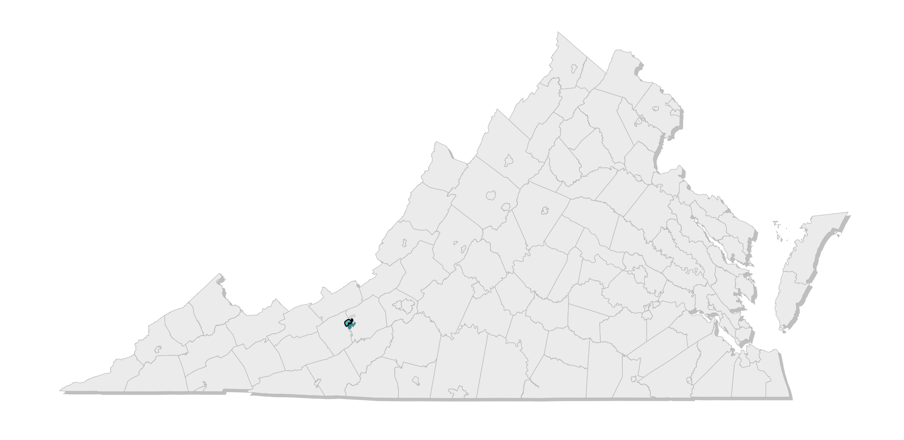 map location of county