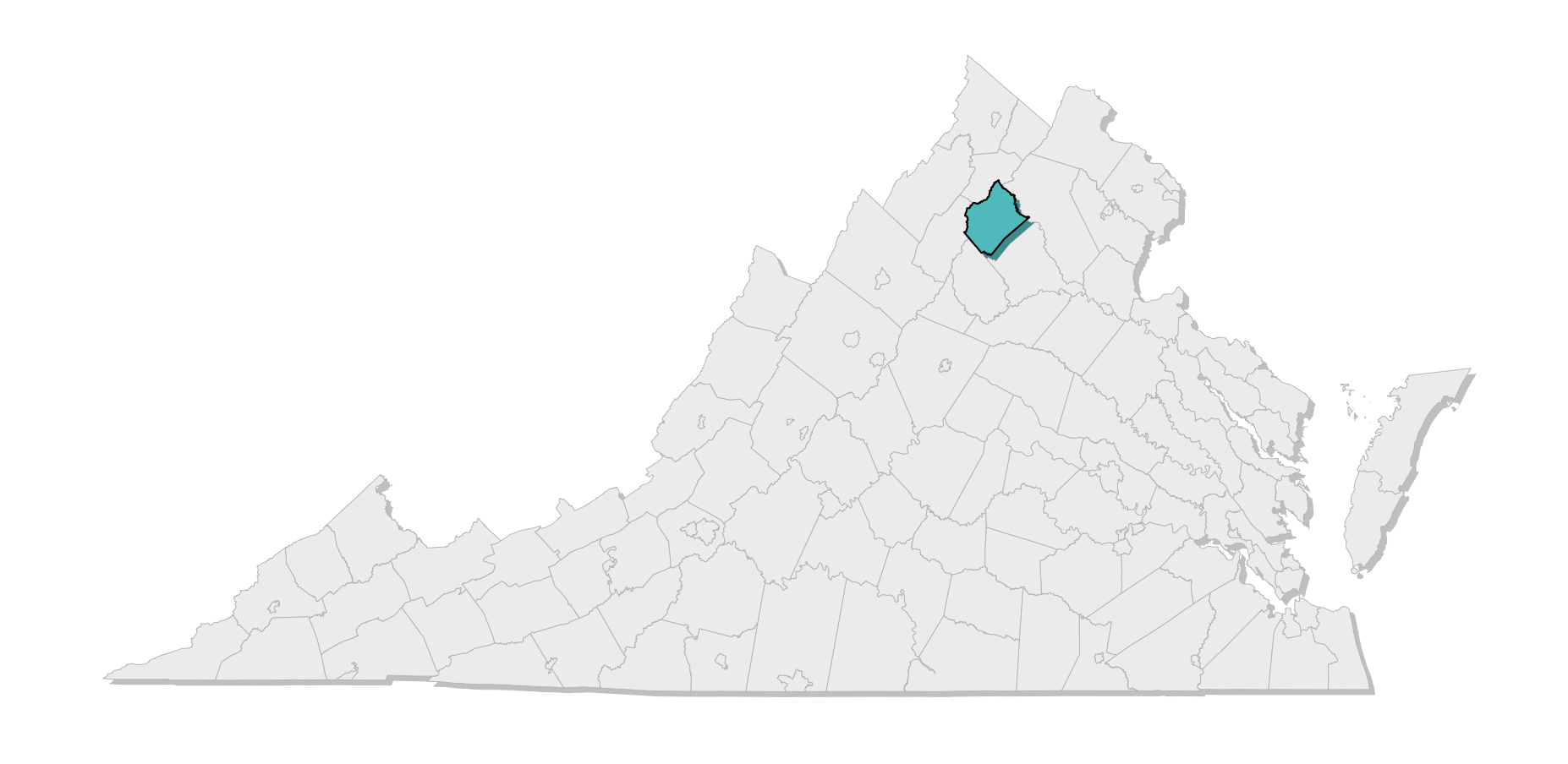 map location of county