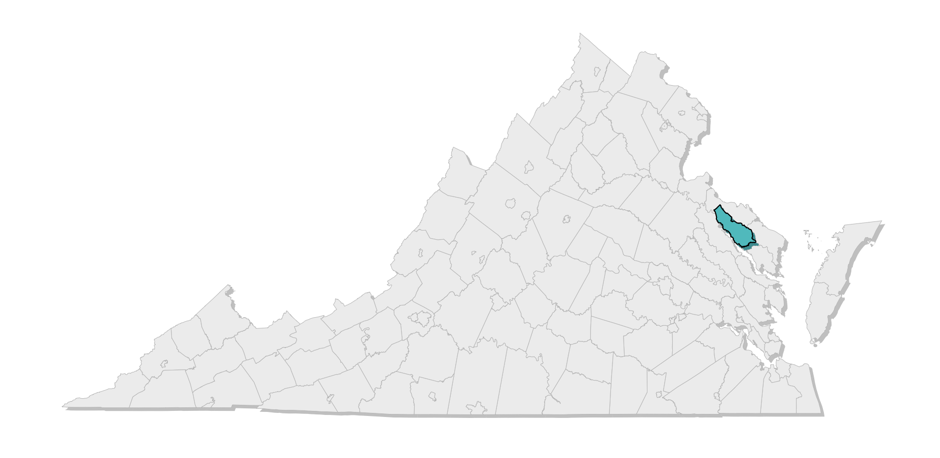 map location of county