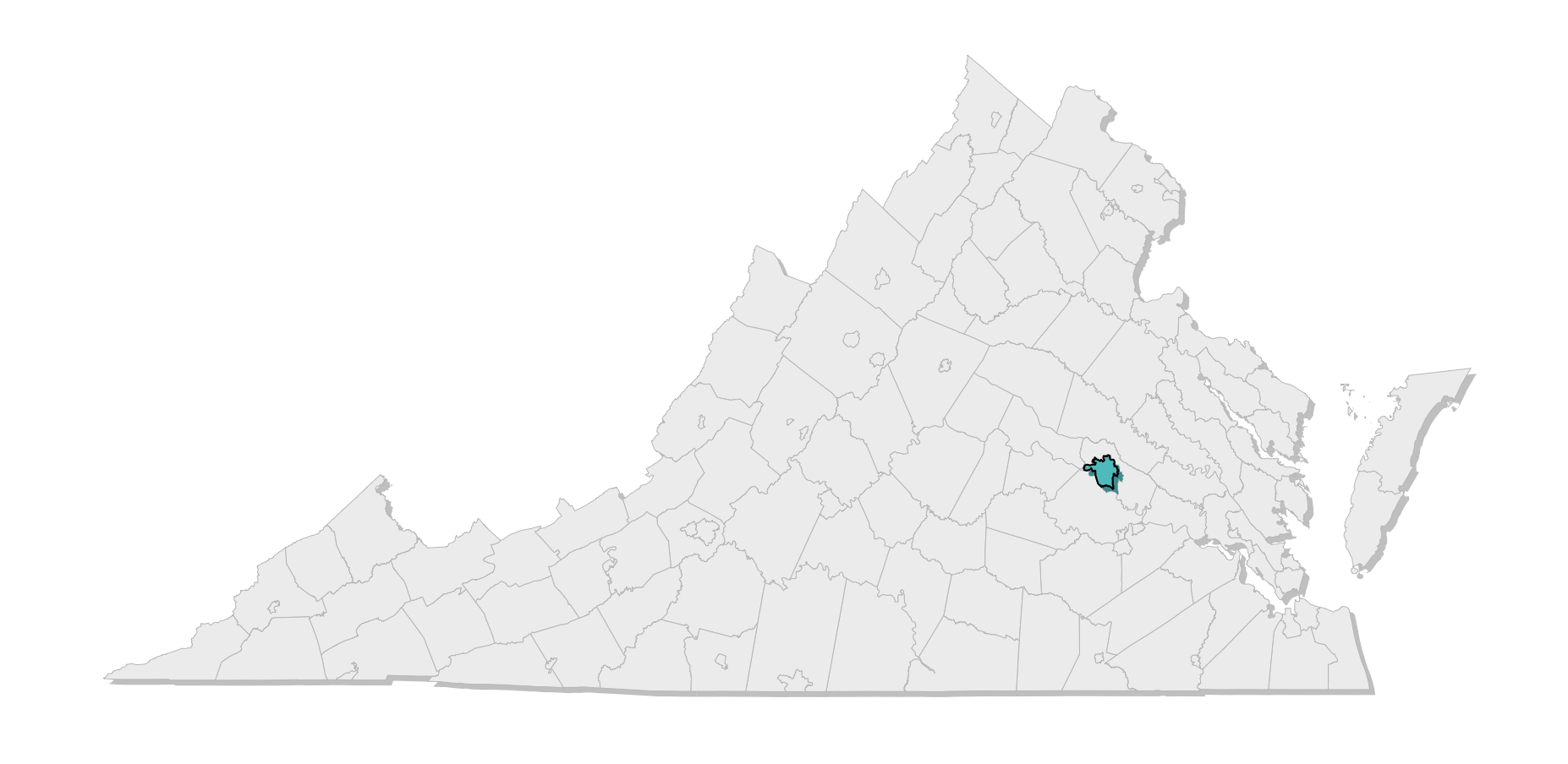 map location of county