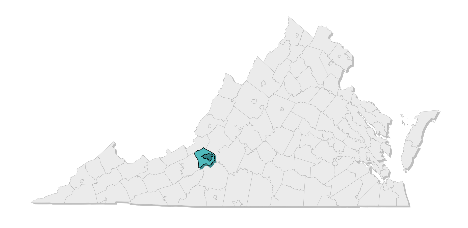 map location of county