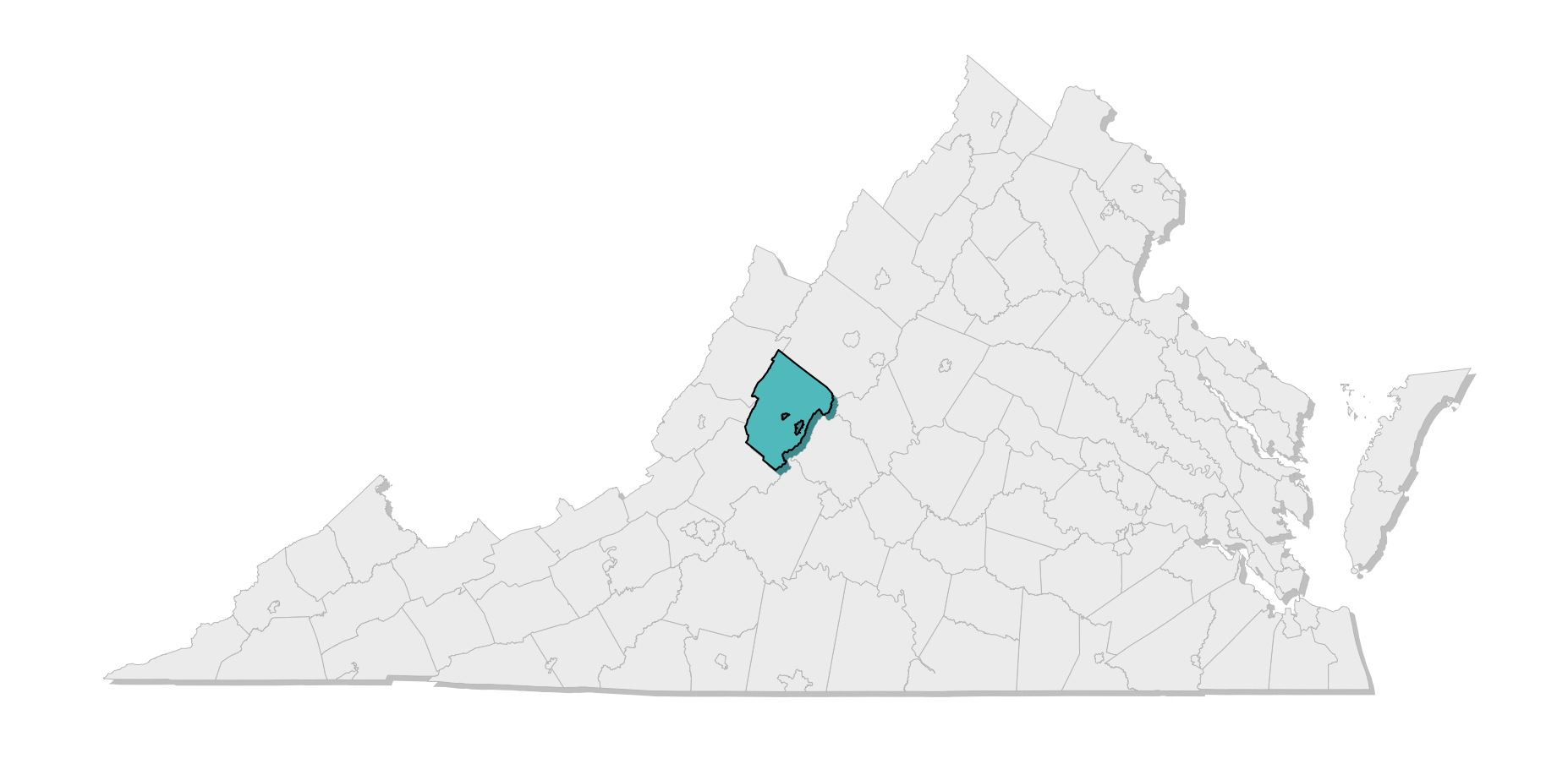 map location of county