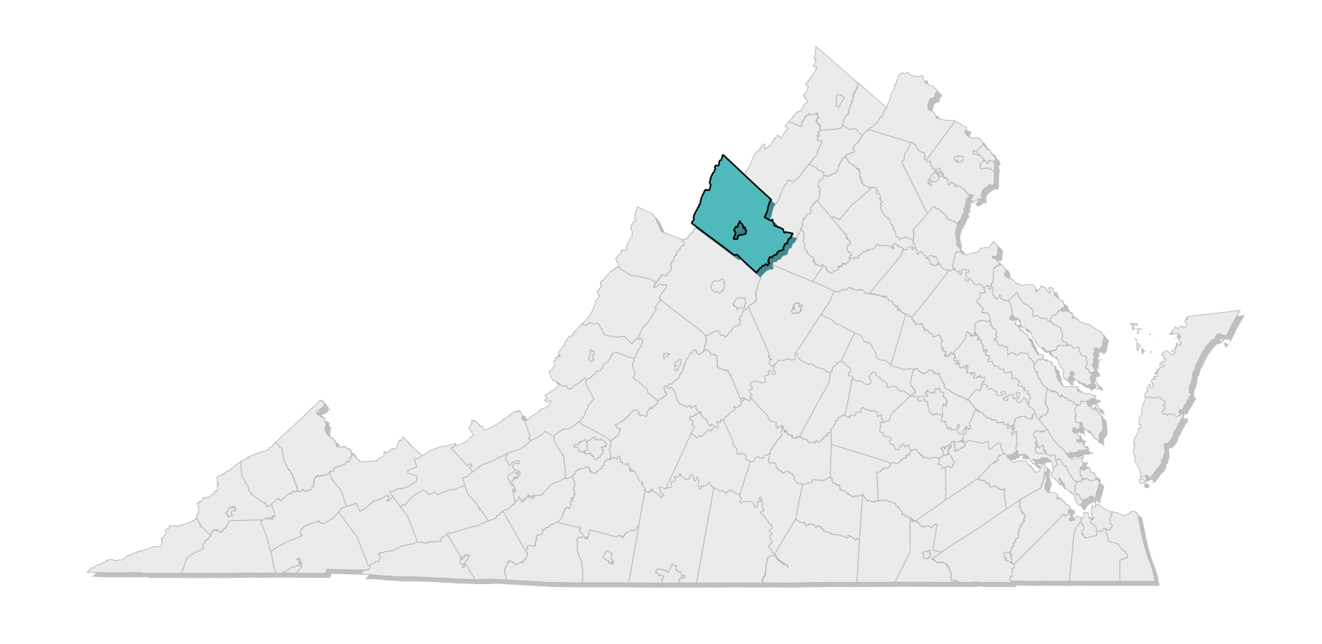map location of county