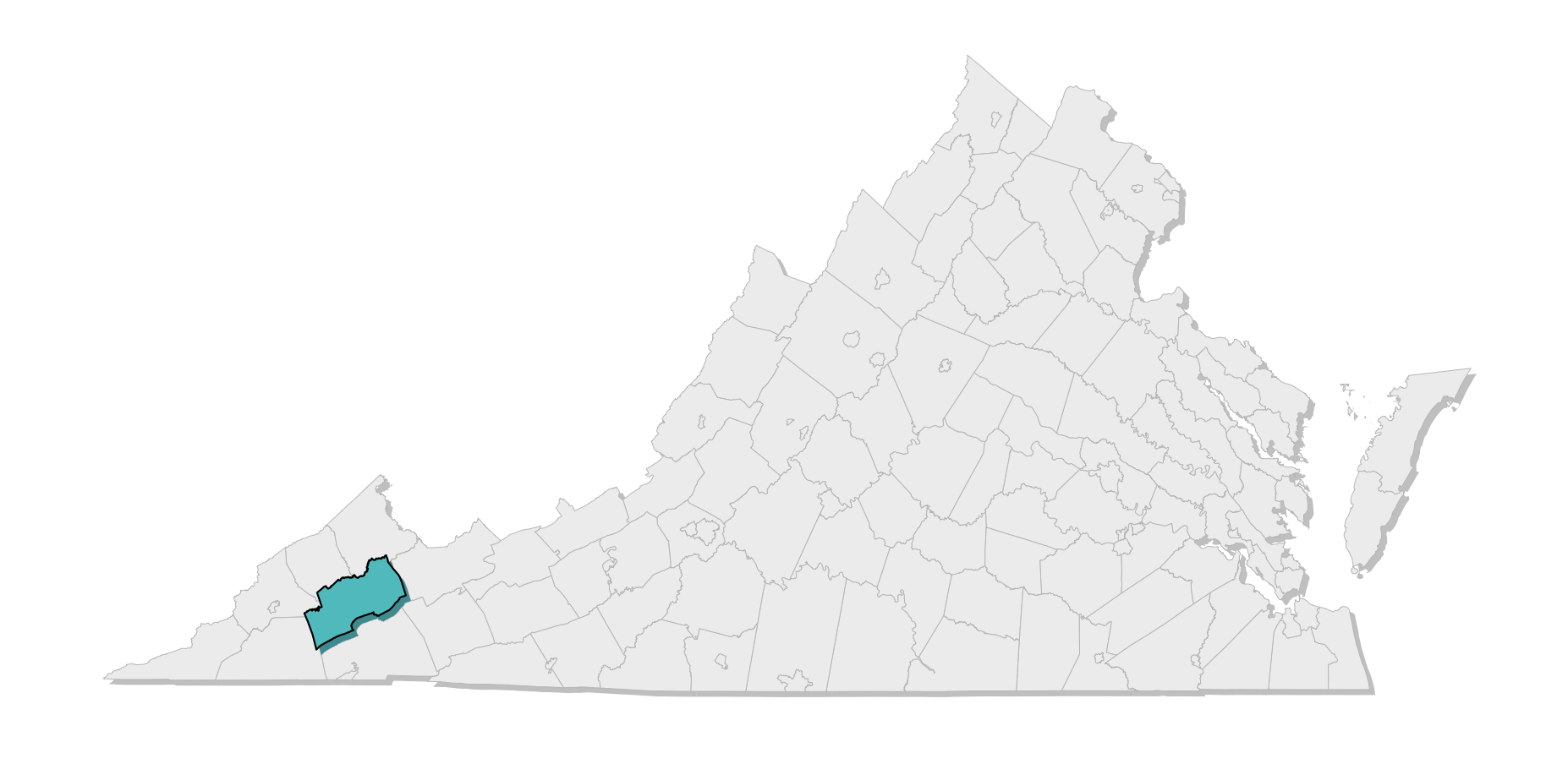 map location of county