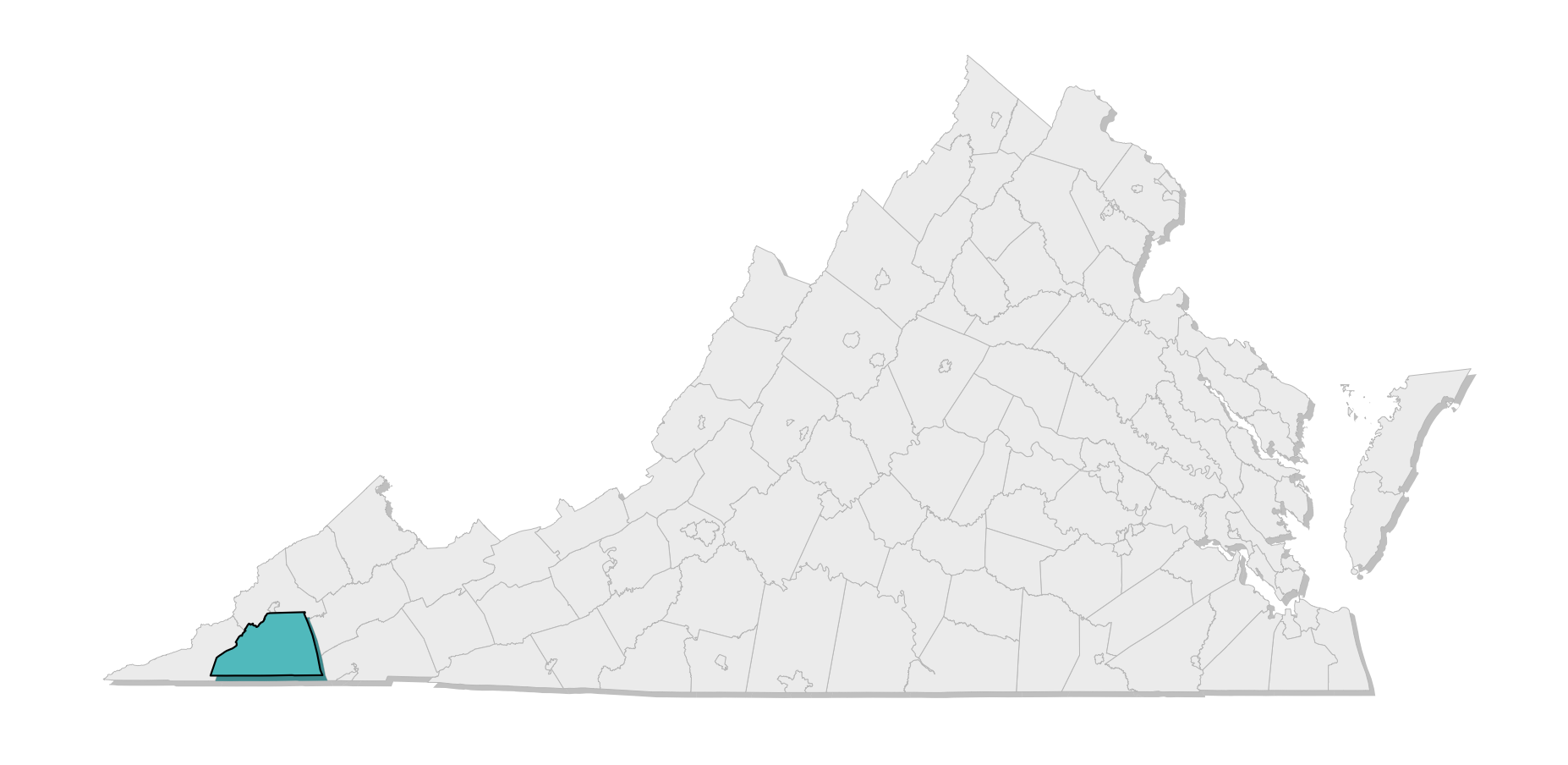map location of county
