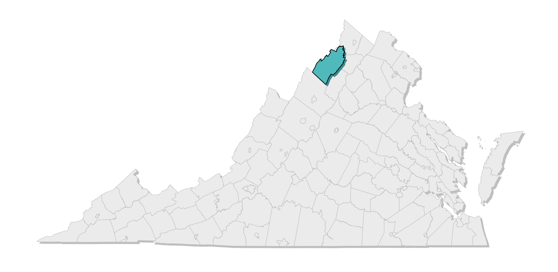 map location of county