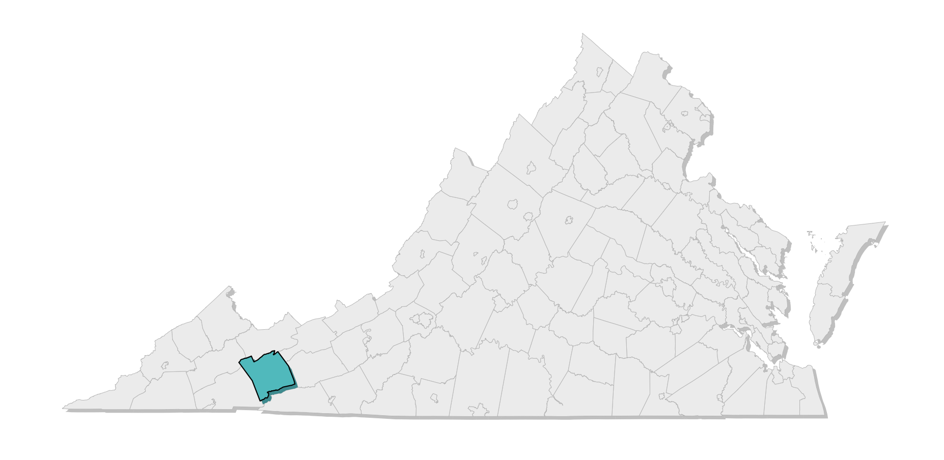 map location of county