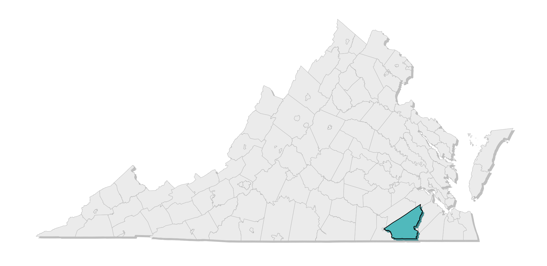 map location of county