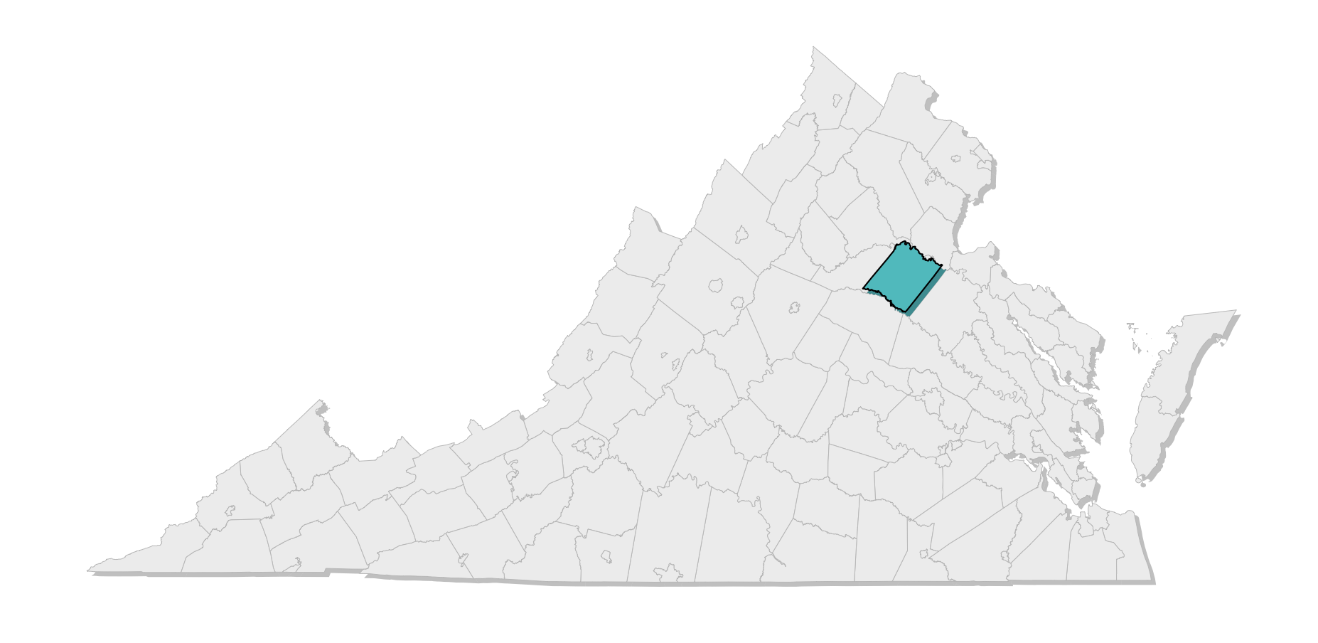 map location of county