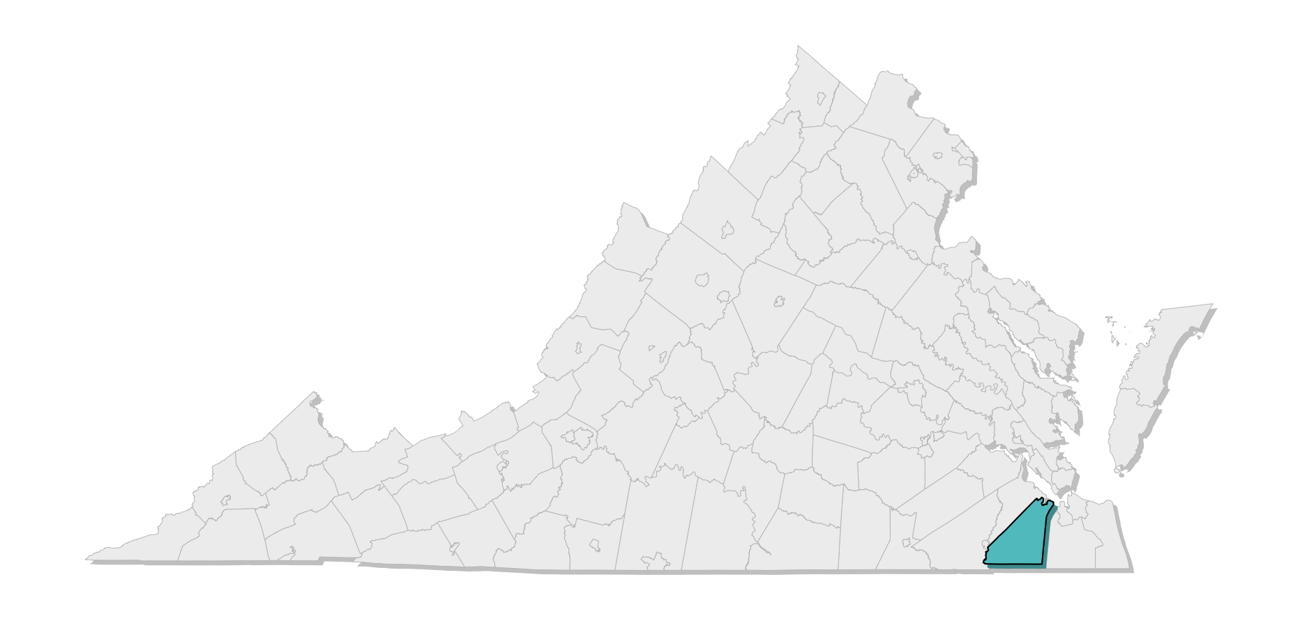 map location of county