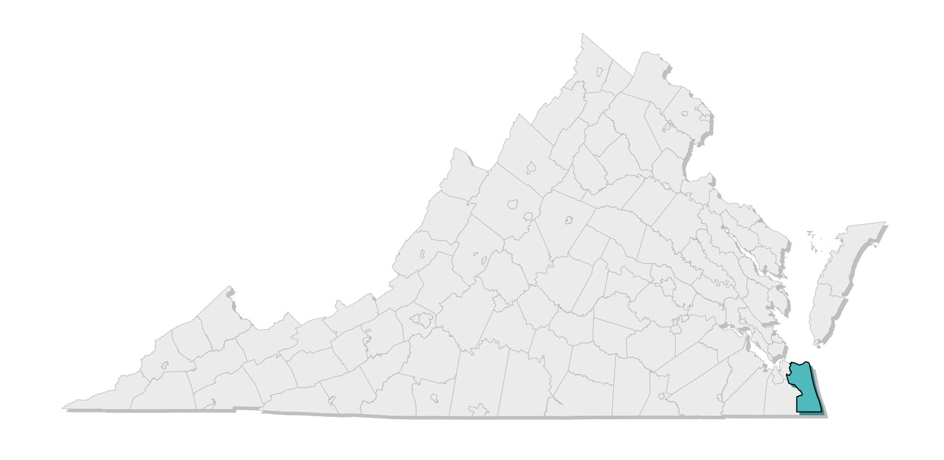 map location of county