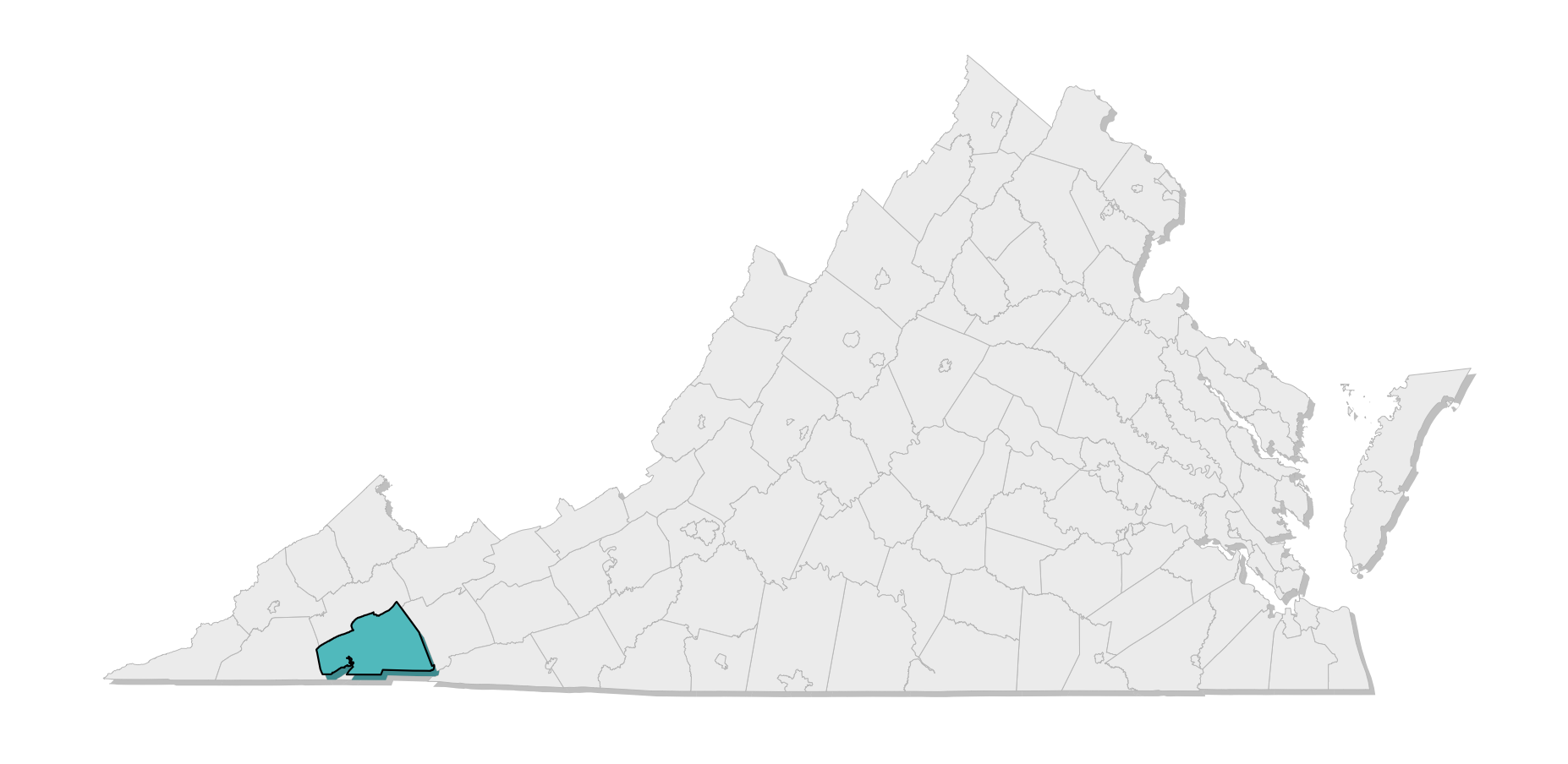 map location of county