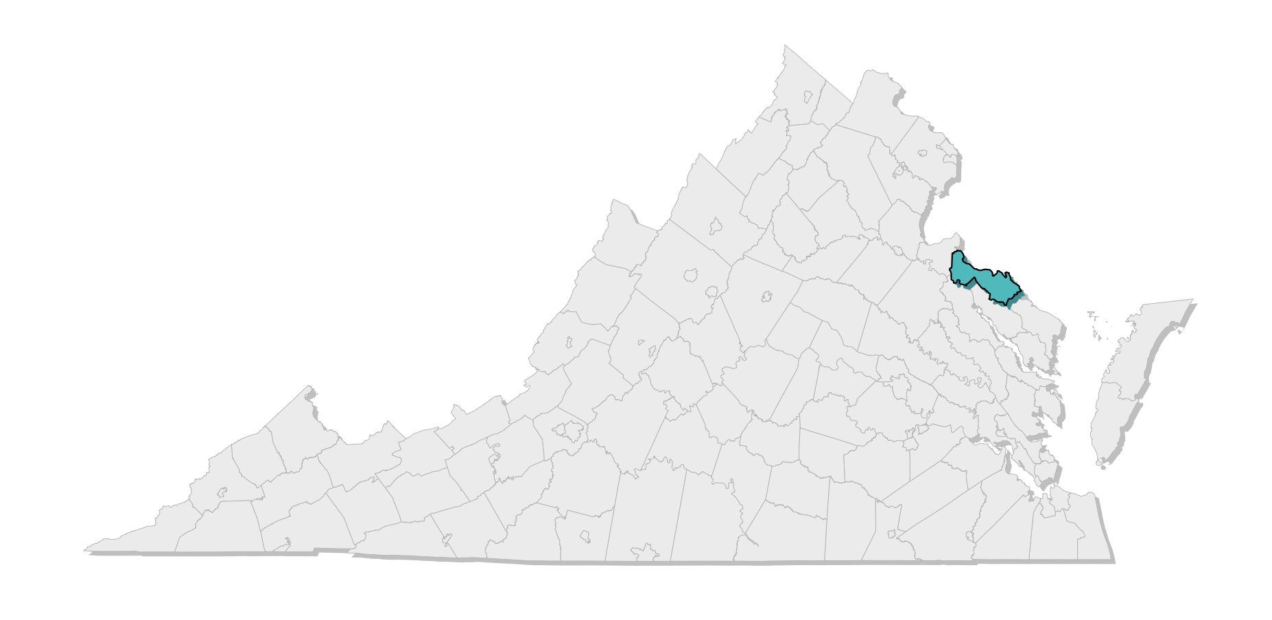 map location of county