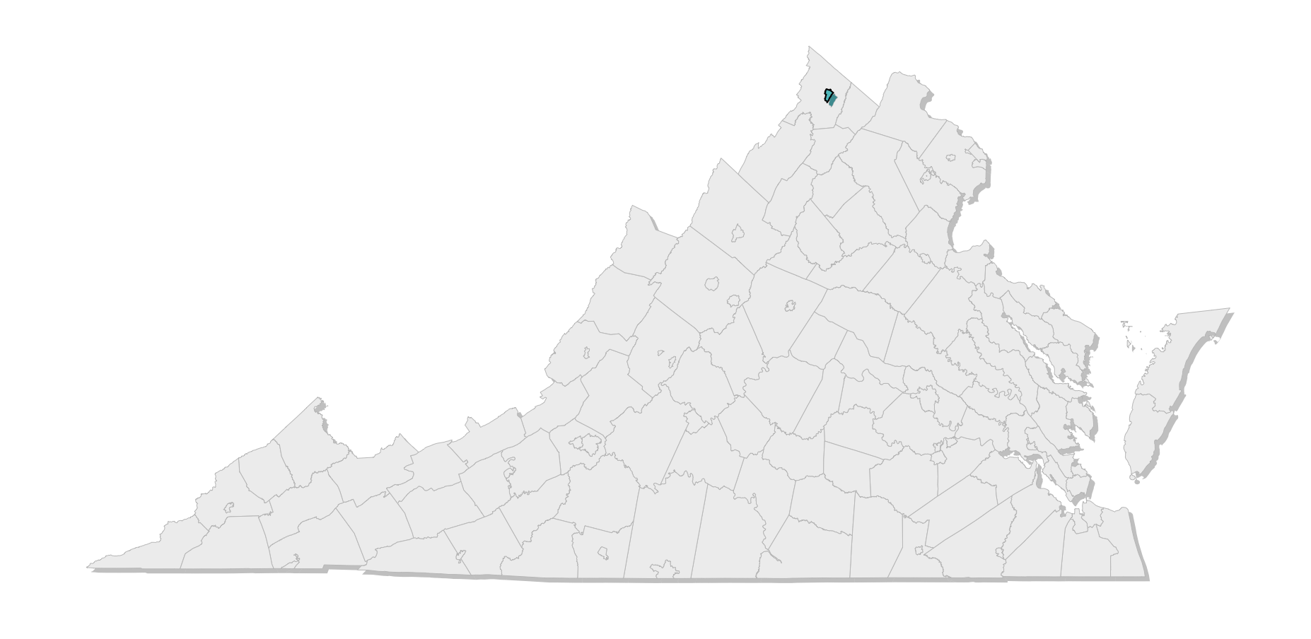 map location of county