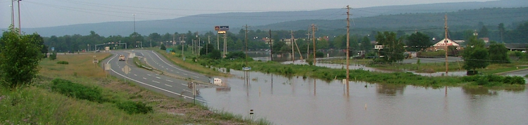 flooded highway